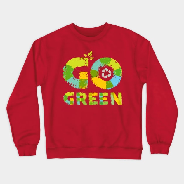 Go Green Crewneck Sweatshirt by kimmieshops